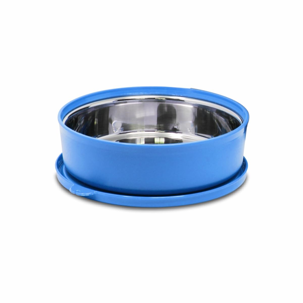 SIGNORA WARE Monarch Stainless Steel Storage Container | Airtight & Leakproof | Microwave Safe | Sleek & Stylish Design | Best For School, Office, Travelling & Outdoor Activities (550Ml | Blue)