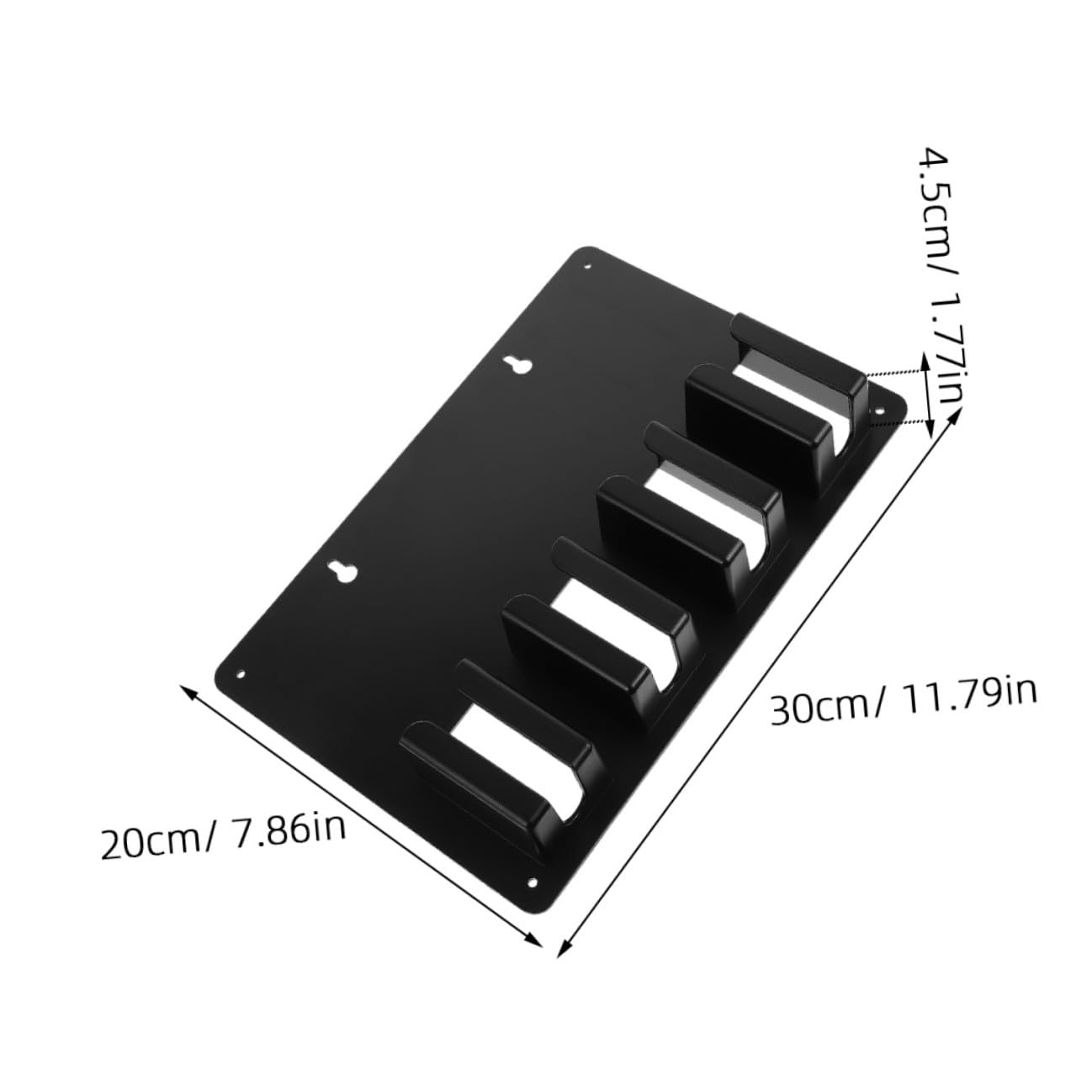 Soporte para Cortapelos Negro de 3 Piezas, Estante de Almacenamiento de Plástico Estructura de Acceso Rápido para Salón y Barbería