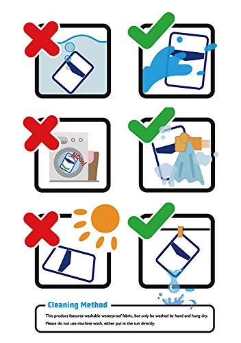 Lazyaunti Zipper Portfolio Organizer A4 Note Pouch-Waterproof Document Bags/Zipper Binder/Paper Case for 12.5" Mac,Tablet,Pens,washi Tape,Journals,Sketch Books(Pink)