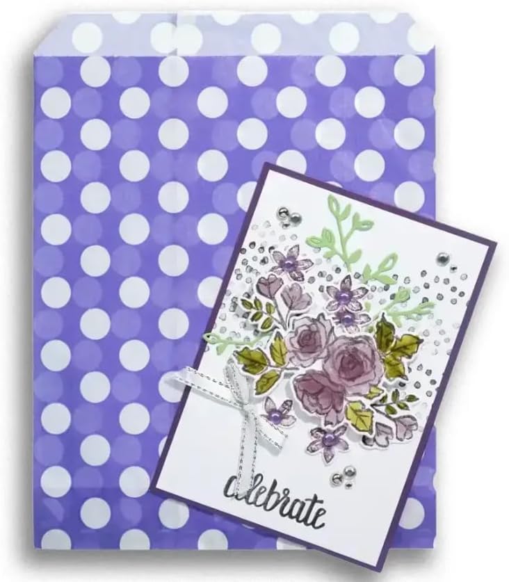 ezkart, Purple Polka, 5x7-100 Bags - Image 2