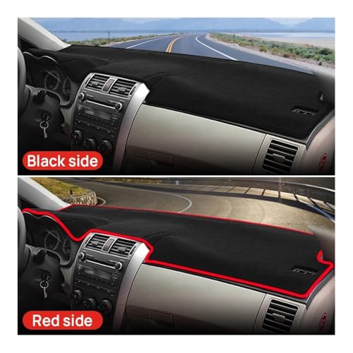 Tapis de tableau de bord pour Corolla Axio Fielder 2006-2013 LHD rouge