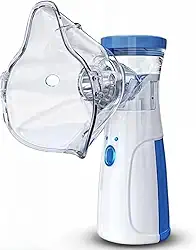 Nebulizador Inalador Portátil Ultrassônico Sem Fio Recarregável via USB Silencioso Compacto Indicado para Crianças Adultos e Idosos Alívio Respiratório Rápido Premium