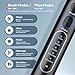 UltrTxenova Electric Toothbrush with Water Flosser 2-in-1 Water Flosser Combo with 6 Modes Compact Size Sonic Toothbrush with Case Timer 2 Brush Heads Portable for Travel and Home Black
