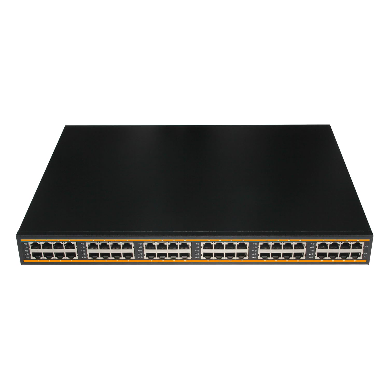 24 Port 802.3bt 10G PoE++ Injector, 24 Port 90W PoE++@900W, 1G/2.5G/5G/10Gbps PoE++ Midspan(Model:PE924R-10G-BT-900W)