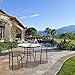 VINGLI Patio Table with Umbrella Hole, 32