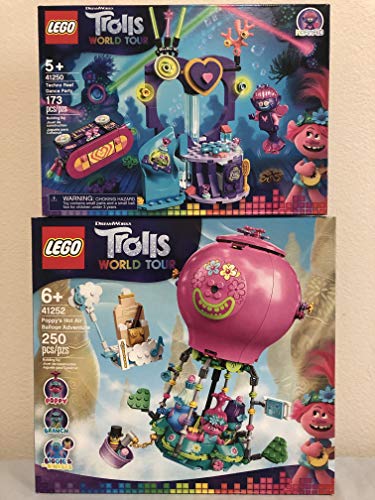 Lego Trolls World Tour Poppys Hot Air Balloon Adventure Bundled with Lego Trolls Techno Reef Dance Party
