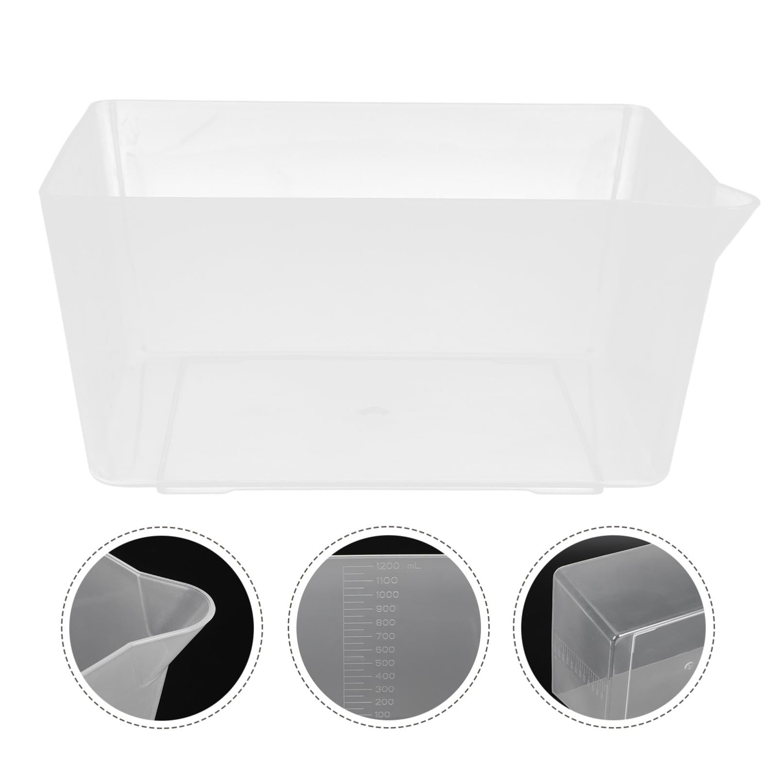 INOOMP 2pezzi Vaschette Trasparenti in Acrilico per Bilancia Elettronica da Cucina Vassoi Resistenti e Pratici per Pesatura Alimenti per Cucina Pasticceria e Negozi di Frutta