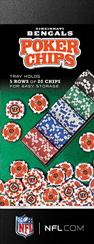 Masterpieces CIB3120 Casino - Nfl Cincinnati Bengals - 100 Piece Poker Chip Set thumb #1