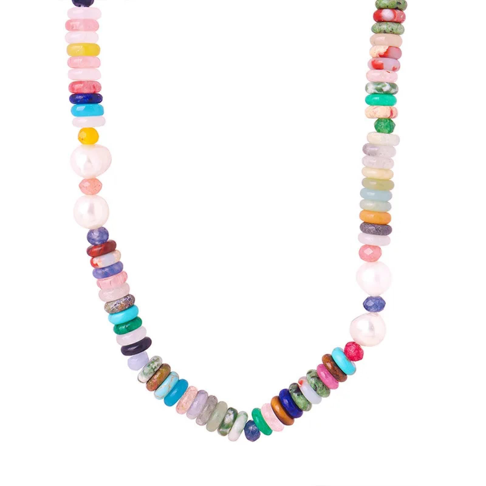 SiVaji Halskette Ketten Schmuck Herren Frauen Anhänger Necklacehalskette Für Frauen Perlenkette Böhmische Accessoires