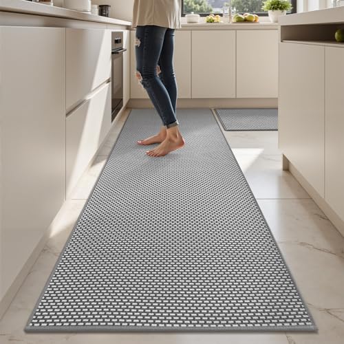 AMOAMI Non Slip Kitchen Rugs Set 2.5x6ft + 20x32in Runner