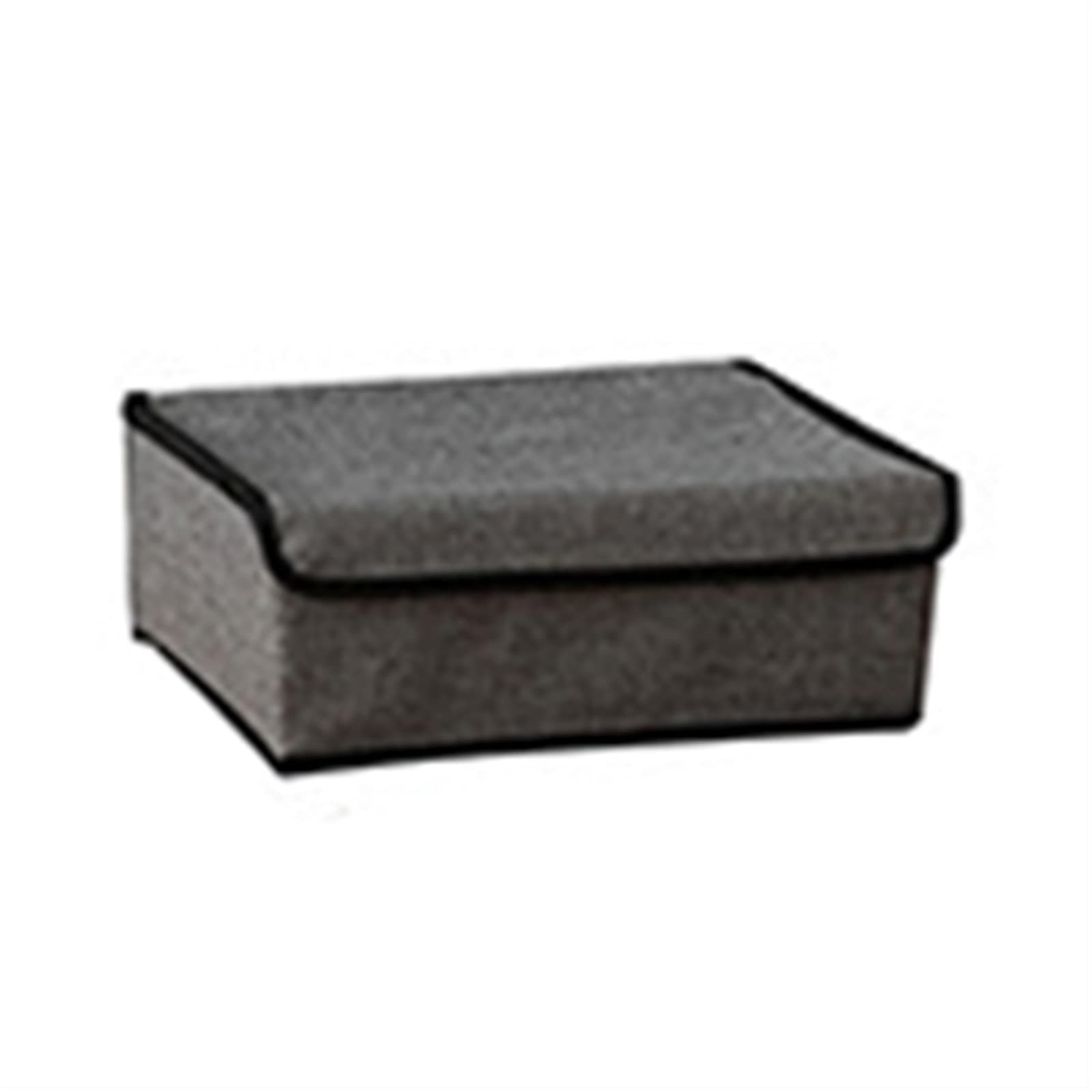 RWRAPS Scatola di immagazzinaggio con Coperchio Scatola di immagazzinaggio Multifunzionale Organizzatore di Copertura in Tessuto (Colore : Grigio) (Grigio)