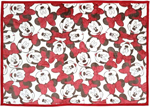 丸眞 ハーフ毛布 ディズニー ミニー フェイシーズ ミニー ブランケット H140×W100cm かわいい ふわふわ おしゃれ 防寒グッズ 2245028400