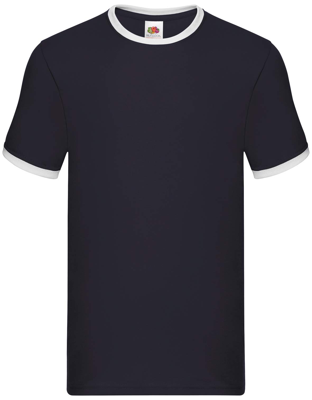 Fruit of the Loom Men's Ringer Premium T-Shirt, Navy/White, Small