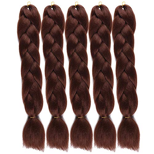 Jumbo Braiding Hair Summer Tan Kanekalon Jumbo Braids 24Inch Total 300g 5Pcs/Lot Synthetic Braiding Twist Hair Extensions