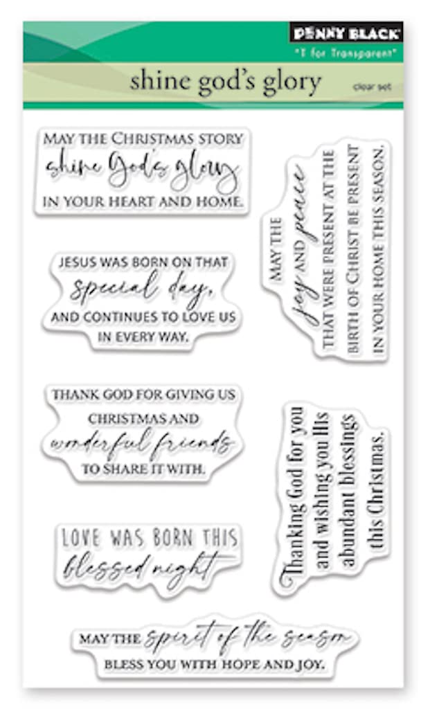 Penny Black 30-924 Shine God's Glory Clear Stamp Set