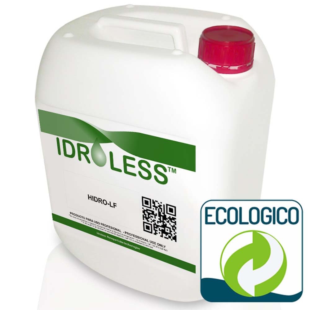 HidroLF Hidrófugo ECO Base Agua 10L Fachadas y Piedra | Repele el agua desde el interior sin alterar la transpirabilidad. Protección duradera anti humedades en fachadas y tejados