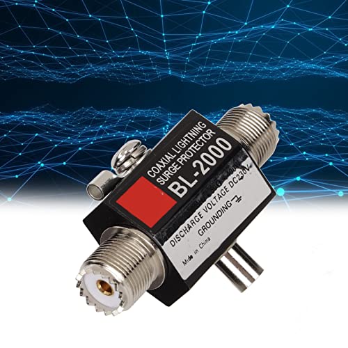 Elprico Coaxial Lightning Surge Protector, Coaxial Lightning Arrestor PL259 Female to PL259 Female Coaxial Lightning Arrestor - Image 3