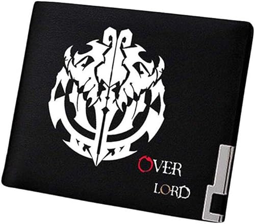 Overlord - Cartera de piel sintética de anime con clip para dinero, #2, Minimalista