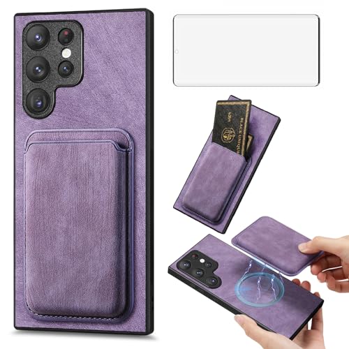 Coque Samsung S23 Ultra en cuir premium avec fentes cartes