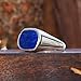 MOUNTJEWELS Natural Mens Lapis Lazuli Ring 925 Sterling Silver Lapis Lazuli Mens Ring Handmade Gemstone Rings Gift For Him Promise Ring for men (9)