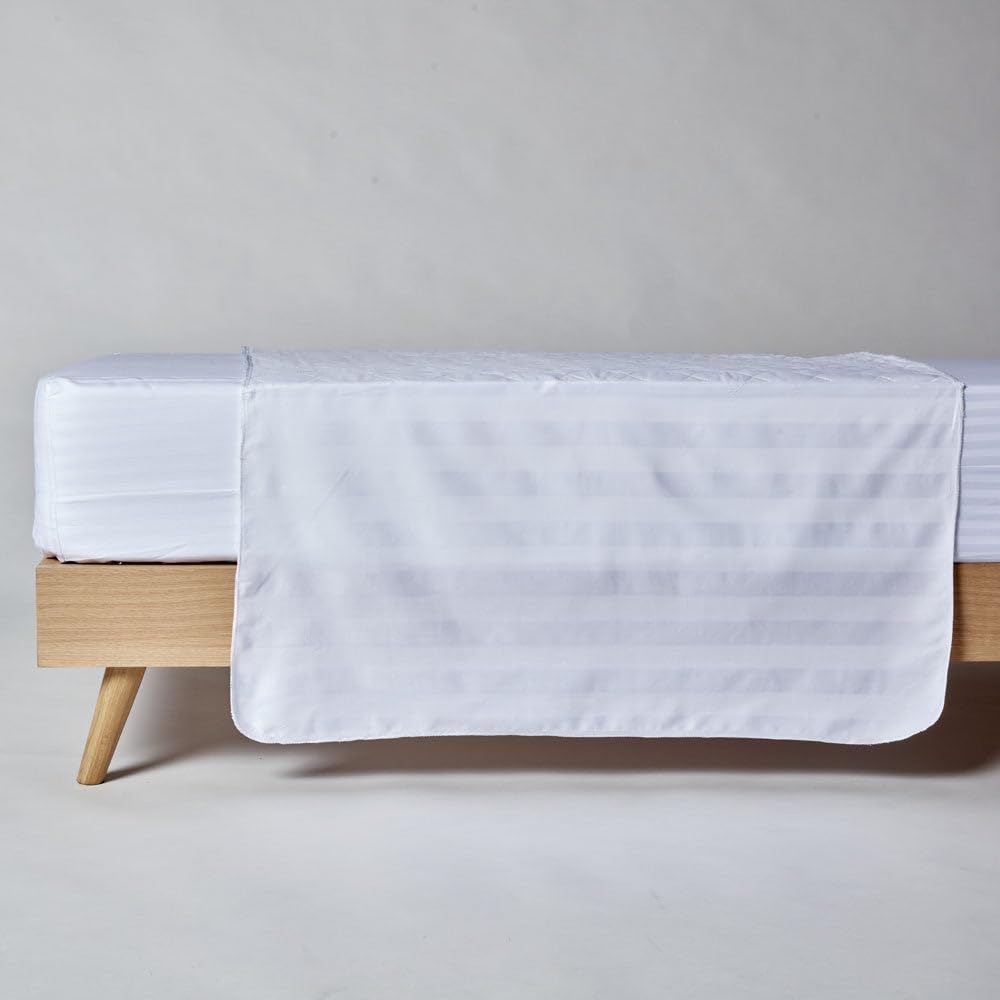 10XDIEZ Pack 6 empapadores Protector de Cama 4 Capas - Blanco | En 50% algodón y 50% poliéster, color blanco, tamaño pack 6 empapadores, set de 6 piezas, estilo moderno, para tu colchón