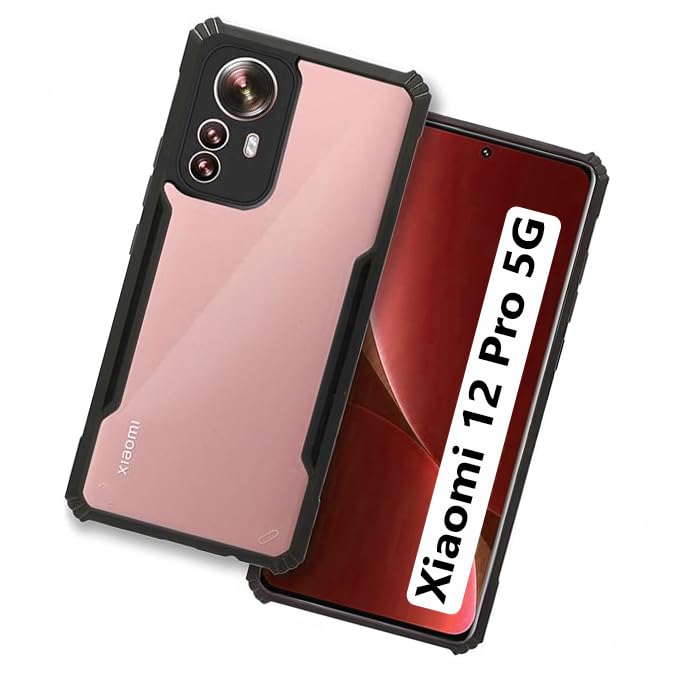 COBERTA Back Cover for Xiaomi 12 Pro 5G Back Cover Case - Black Transparent (B0CGNBF6ZJ) Amazon Price History, Amazon Price Tracker