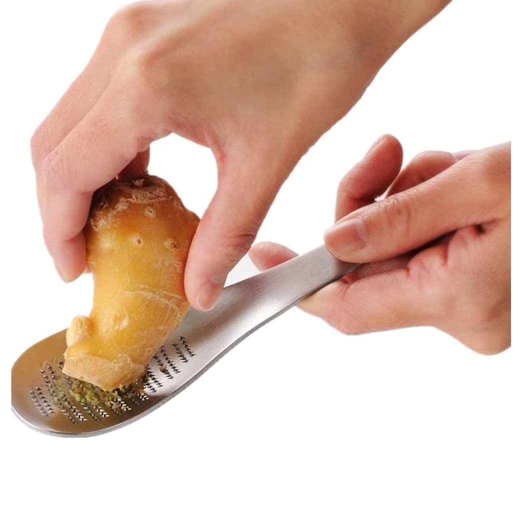 Knoblauch Helfer 2 Stück Knoblauchreibe, Teelöffel, Kochutensilien, Zitronenschale, Knoblauchpresse Küchen Kochen