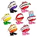 Hangarone 7 pcs Hochet Dents Jouets À Remonter Mâchoire Marche Dents Hochet Dents Jouets Prothèses Jouets Nouveauté Faveurs De Fête Enfants Gag Cadeaux Couleurs Aléatoires Couleur Aléatoire