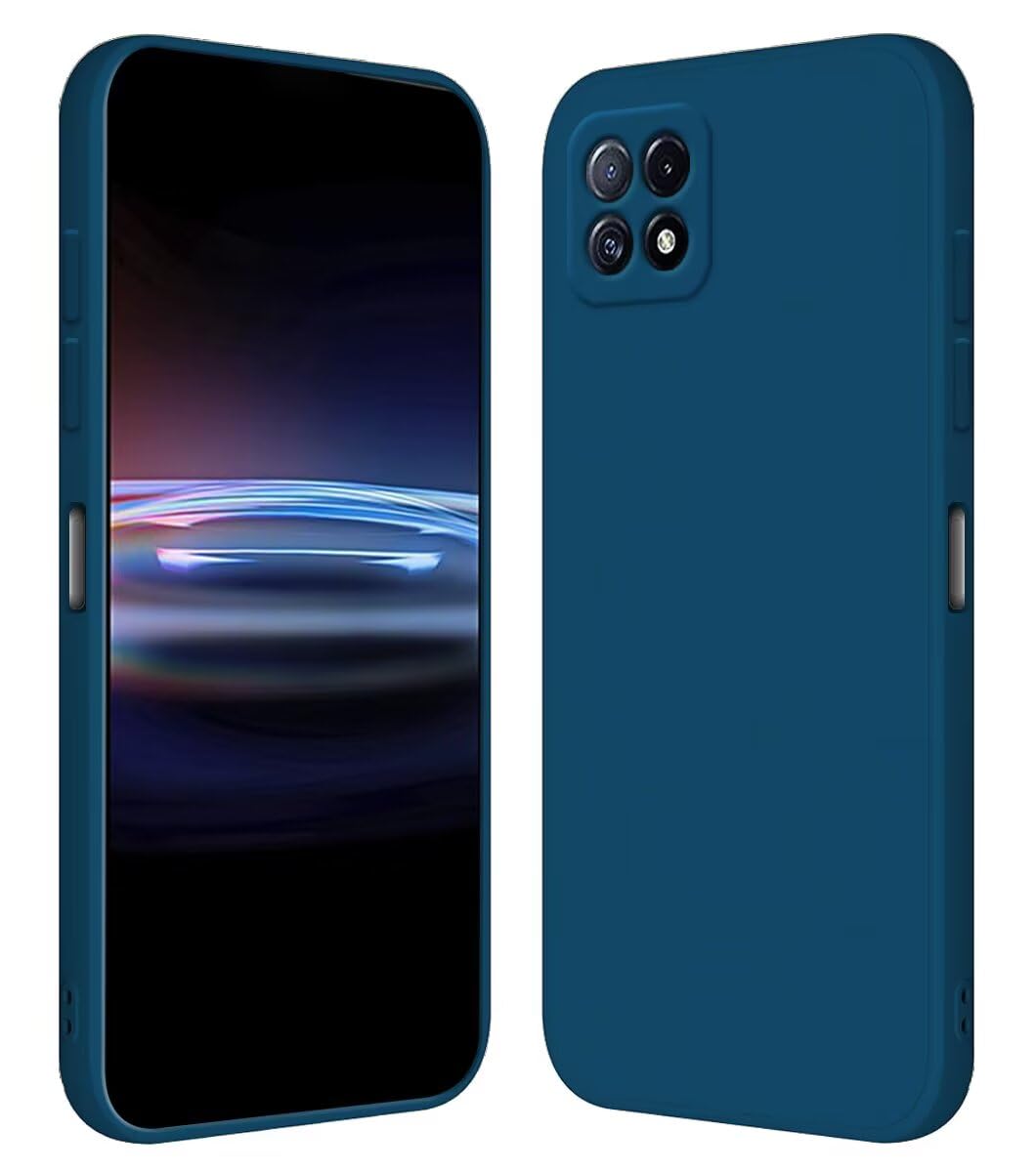 HopMore Nero Cover per Oppo A73 5G Silicone Morbide Disegni Custodie Bella Custodia Antiurto Gomma Case Morbido Caso Gel AntiGraffio - Luna