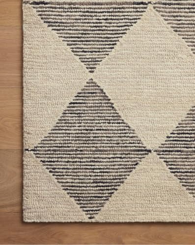 Image of Spectrum Pattern Wool Carpet with Loop Texture Yarn Anti Shedding Carpet Size 6x9 Feet A0 Beige & Brown Color