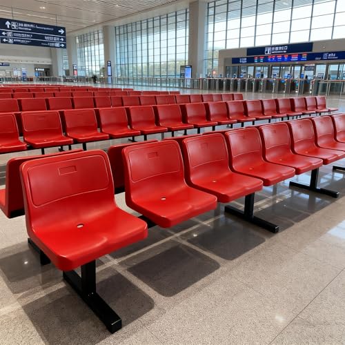 Sillas de sala de espera de 3 plazas de acero para salas y bancos 3