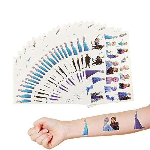 Ice Birthday Party Favors Supplies for Kids, 20 Pcs Temporary Tattoos Water Bottles Stickers Birthday Decorations Suppli