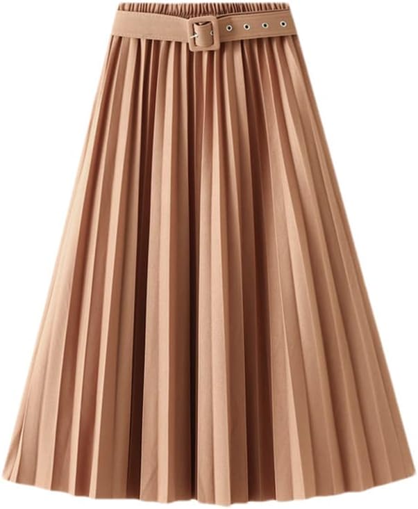 【GRAILZ】ROUGH CUT PLEATS SKIRT [BROWN] pleated-skirt-chocolate-v2-