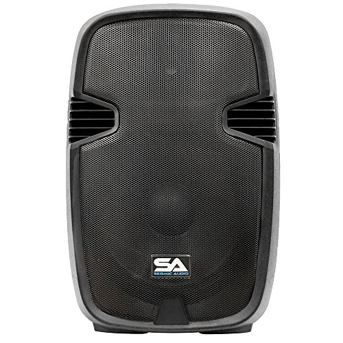 Seismic Audio Speakers Pair Of Active 15 Inch Pa Speaker System, Tailgate Karaoke Speaker, Bluetooth Compatible #TOP2