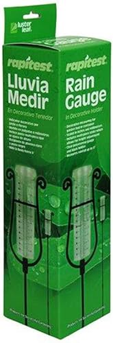 Pluviómetro metálico en espiral y con poste de Luster Leaf (Rapitest 1646), Negro disponible en Yaxa Costa Rica