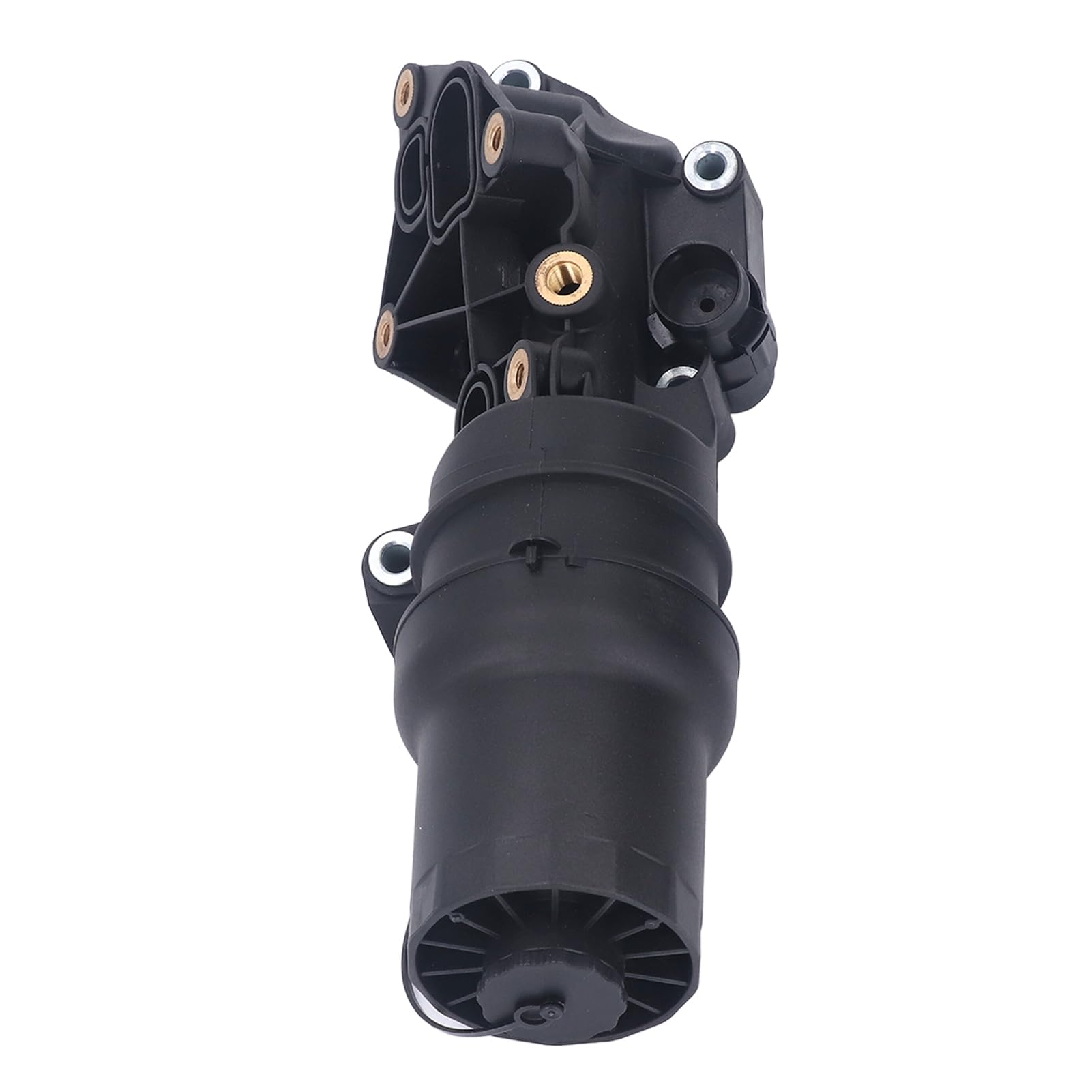 Aramox Carcasa del Filtro de Aceite del Motor Cubierta de la Carcasa del Filtro de Aceite ABS 07K115397A 07K115397D Protección contra Sobrecalentamiento a Prueba de Fugas para MK5 2.5L Rabbit 2005 a