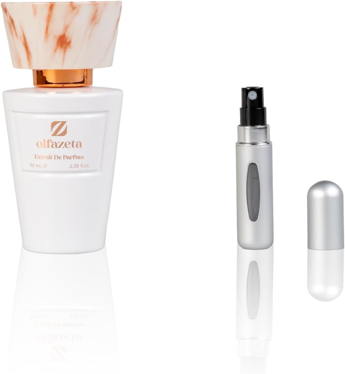 Chogan Code 120 - Fragancia para mujer (70 ml) + botella de perfume de viaje, color aleatorio