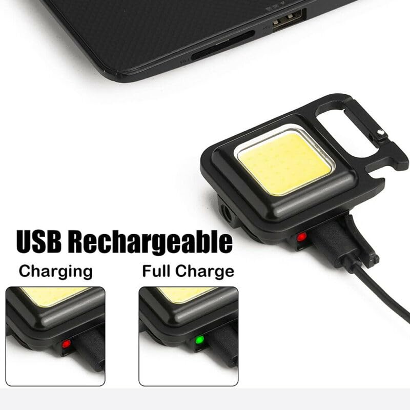 Amazon.co.jp: 作業灯 ミニLED cobライト 充電式 LED小型懐中電灯 COB