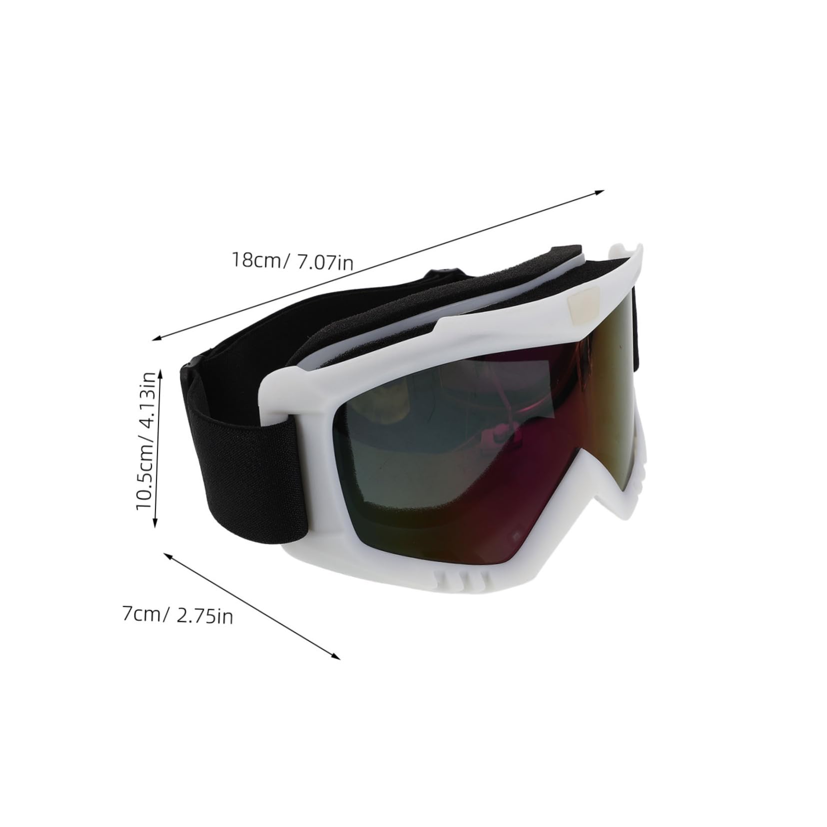 ORFOFE 2 Pezzi Occhiali Moto Offroad Antivento con Protezione Uv per Uomo Occhiali Sportivi per Atv Motocross e Mountain Bike con Lenti Intercambiabili e Fascia Elastico Comfort