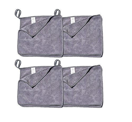 veleno 洗車タオル マイクロファイバータオル ミニ マイクロファイバークロス 4枚セット 速乾 高い 吸水力 洗車拭き取り