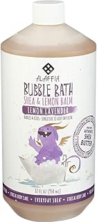 Alaffia Everyday Shea Bubble Bath for Babies & Kids, Gentle for Sensitive to Very Dry Skin Types, Ethically Traded, Non-GMO, Lemon Lavender, 32 Ounces - coolthings.us