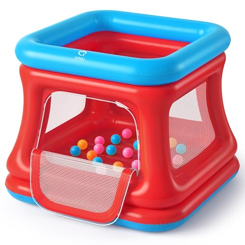 Image of QPAU 3-in-1 Inflatable Bounce House with Pump for Toddlers 1-3