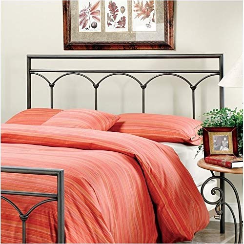 Hawthorne Collections Queen Metal Spindle Headboard in Brown
