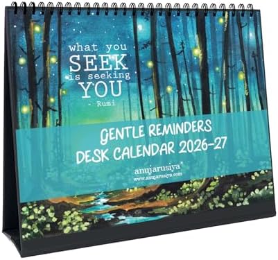 anujarusiya October 27- Sepetember 27 Table Calendar with Quotes for Office