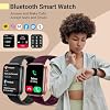 Smartwatches para mujer, smartwatch para Android y iPhone, relojes fitness para mujer con Alexa, alertas de llamadas y notificaciones, monitorea frecuencia cardíaca y sueño (púrpura oscuro, 1.8 pulgadas) 4