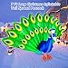 SEASONBLOW 7 Ft Long Christmas Inflatable Peacock Decorations, LED Light Christmas Inflatable Tail Spread Peacock for Xmas Lawn Yard Garden Home Indoor Outdoor