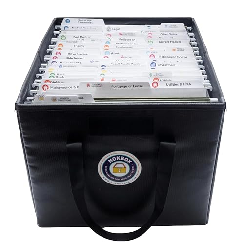 Nokbox Fireproof Document Organizer and Safety Kit