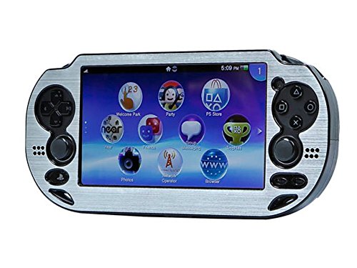 Monoprice Playstation Vita Brushed Aluminum Clamshell Case - Silver