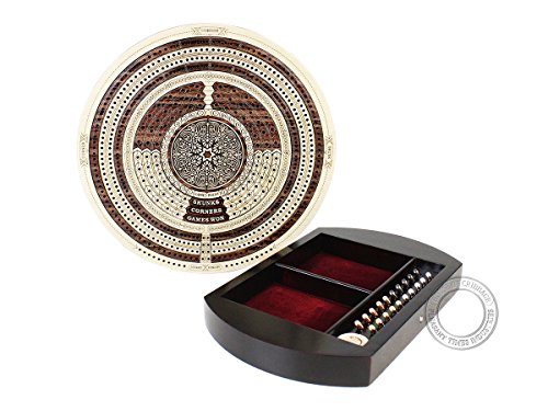 House of Cribbage tablero cribbage redondo 10 pulg miniatura 5