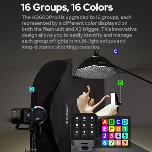 Ficha técnica Godox AD600Pro II Luz de Flash Todo en uno para Exteriores 600W 2.4G Speedlite inalámbrico TTL Flash automático 1/8000s HSS 0.01-0.09s Tiempo de Reciclaje con luz de Modelado de Dos Colores de 40W - Fernando Cortés